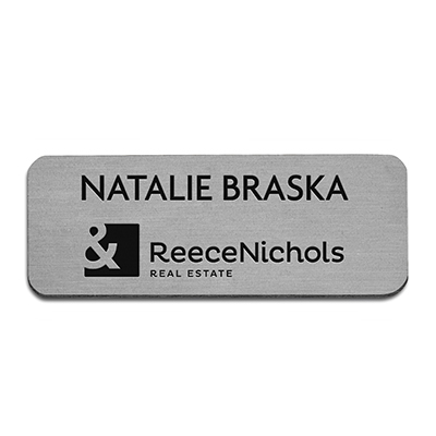 Engraved Plastic Mini Badge - 3